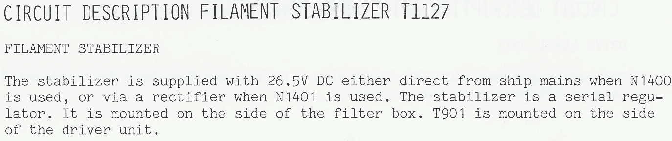 Sailor T1127 Filament stabilizer 1100