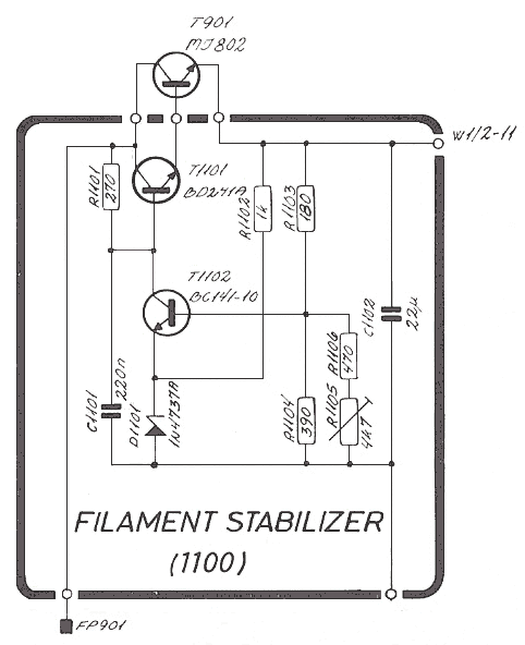 Sailor T1127 Filament stabilizer schema 1100