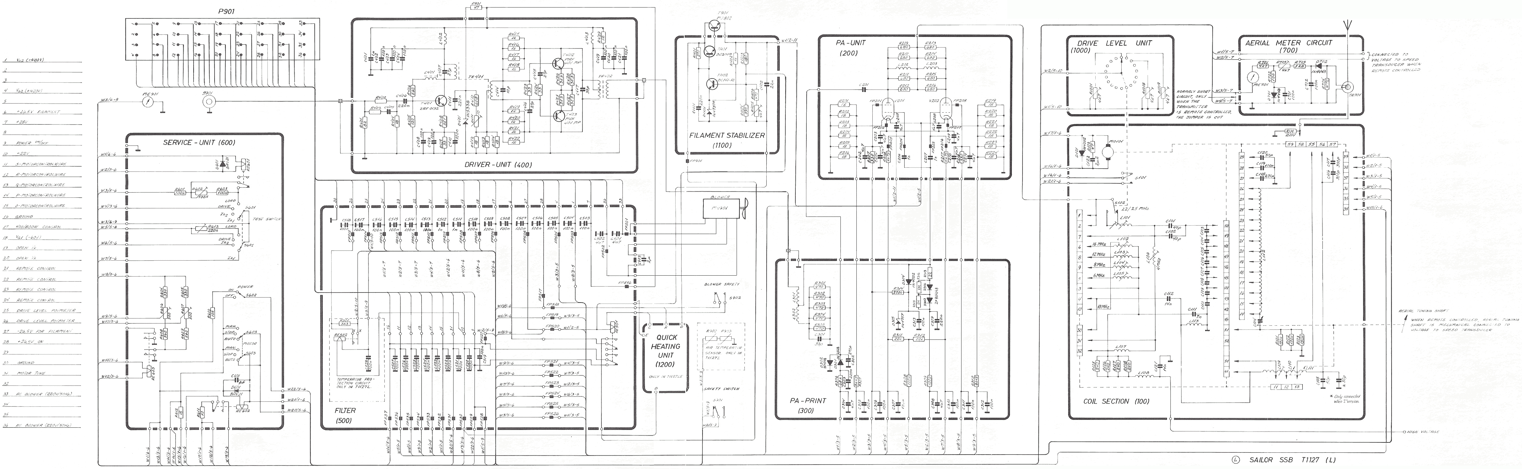 Sailor T1127(L) schema