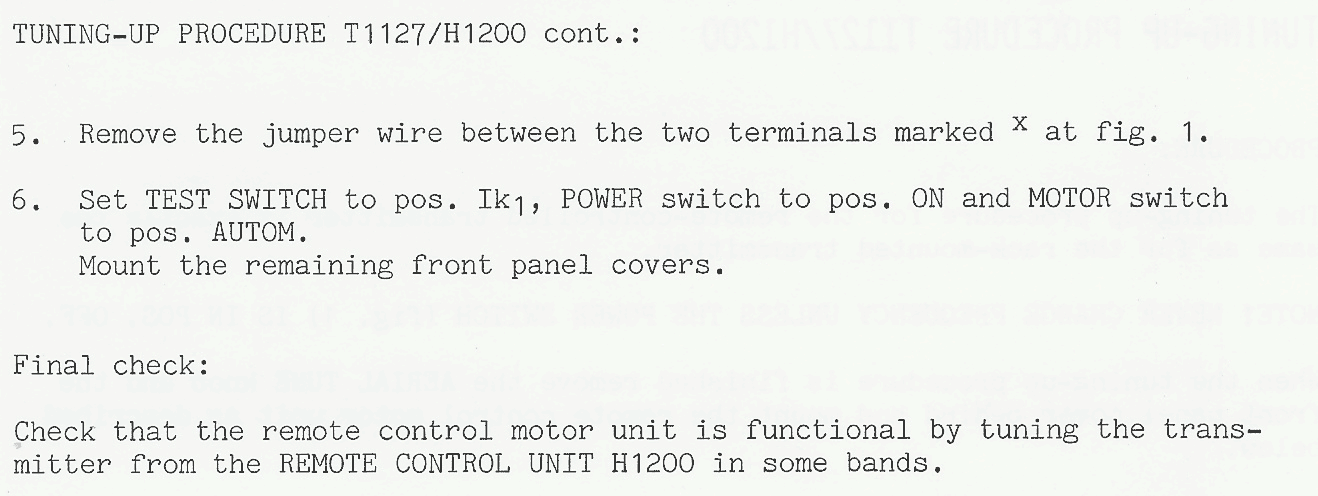 Sailor T1127 Tuning-up procedure-6
