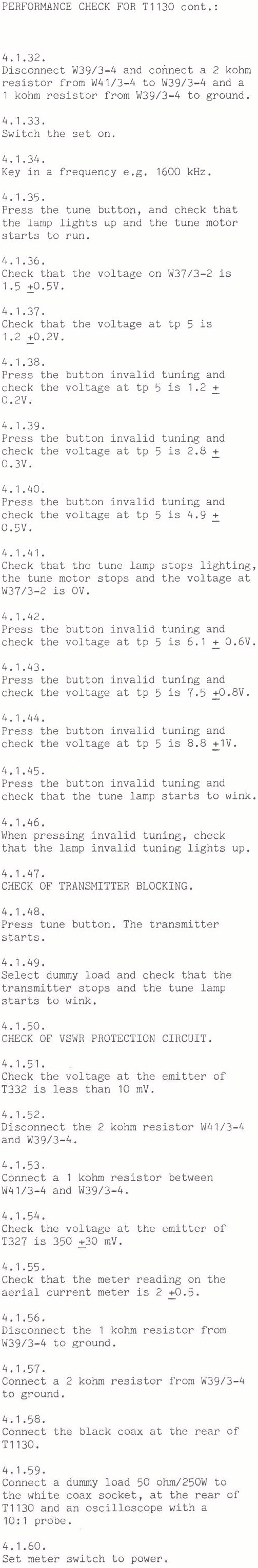Sailor T1130 Performance check page-3