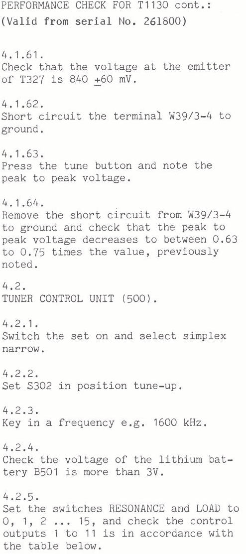 Sailor T1130 Performance check page-5