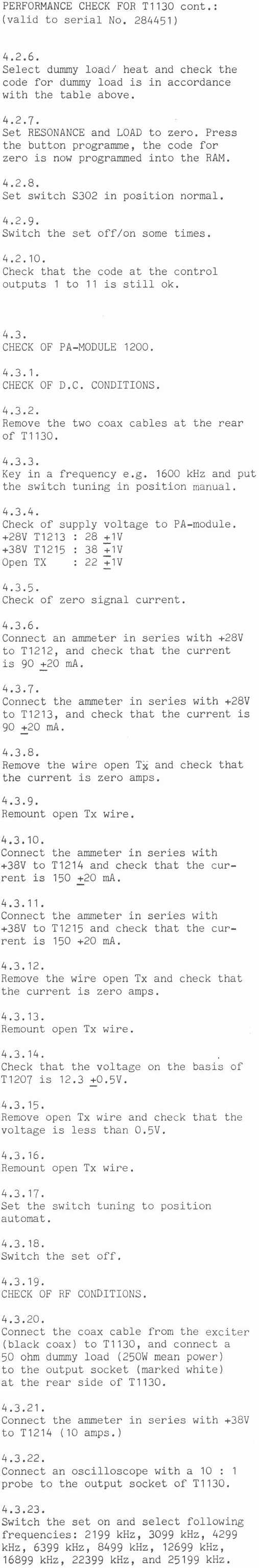 Sailor T1130 Performance check page-6