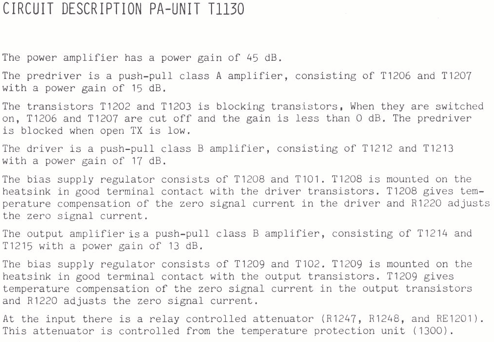 Sailor T1130 Power amplifier page-1 module-1200