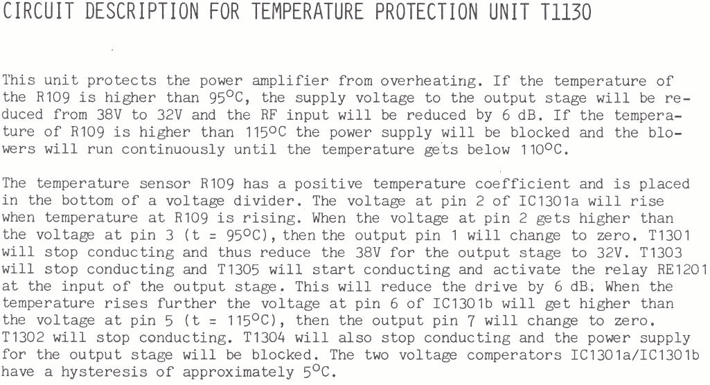 Sailor T1130 Temperature protection unit 1300 page-1