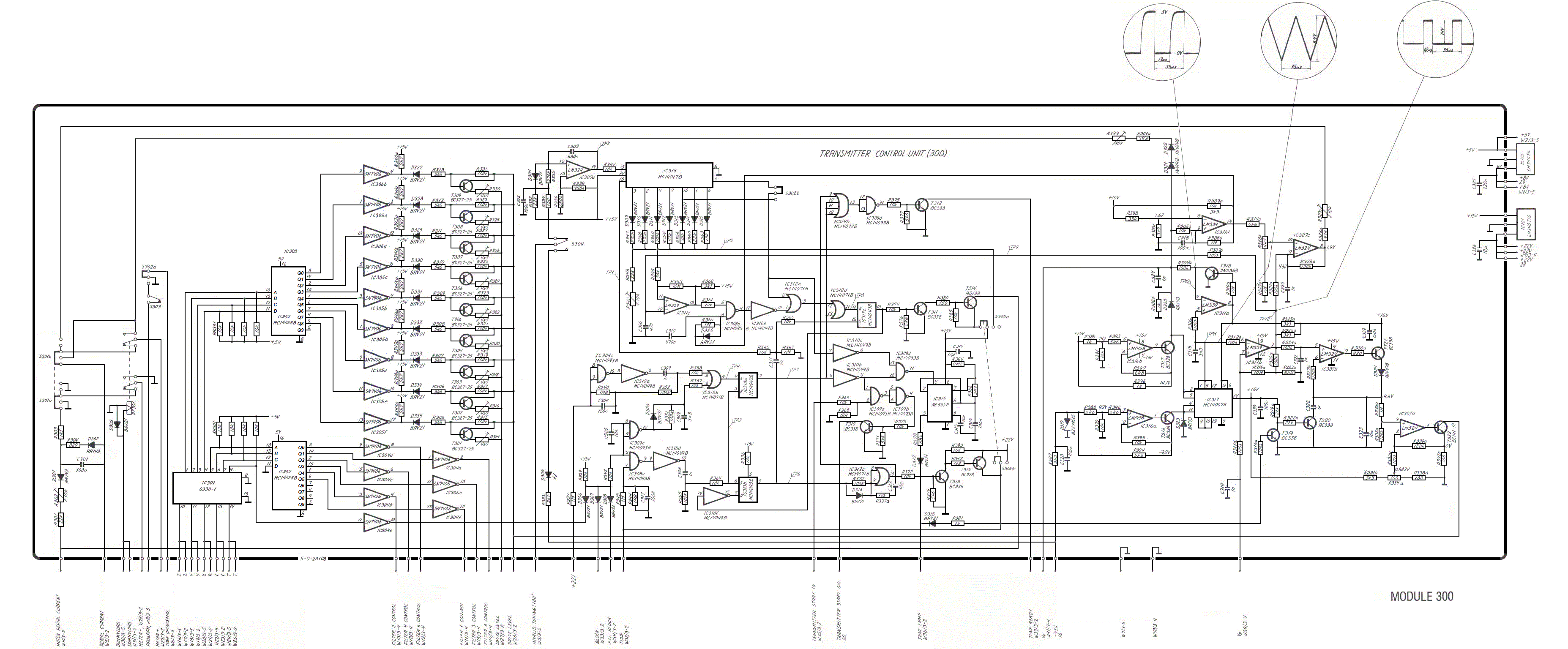 Sailor T1130 Transmitter control unit 300 schema