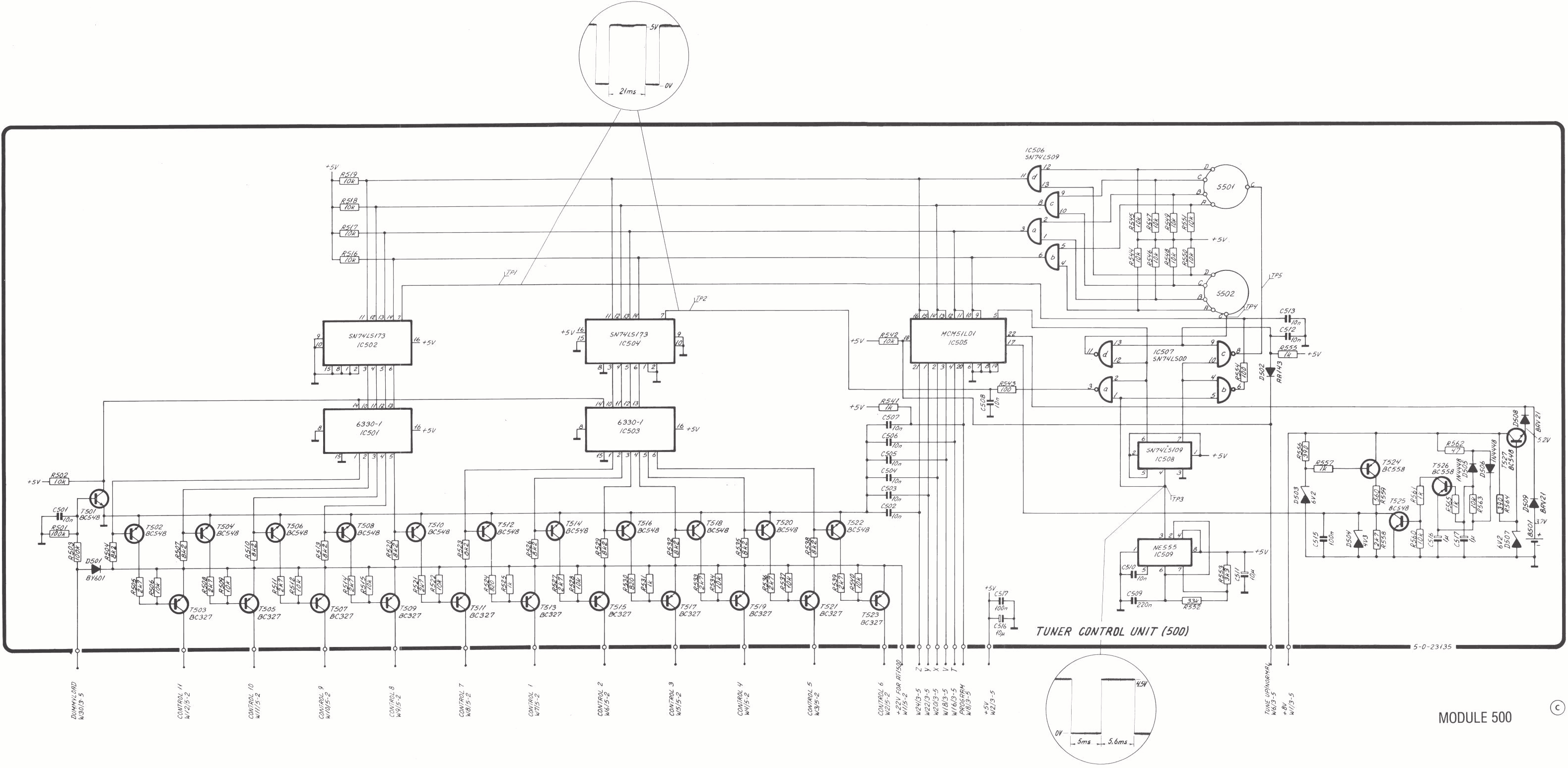 Sailor T1130 Tuner control schema module-500