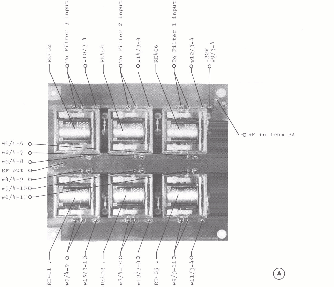 Sailor T1135 Filter switch module 400 view