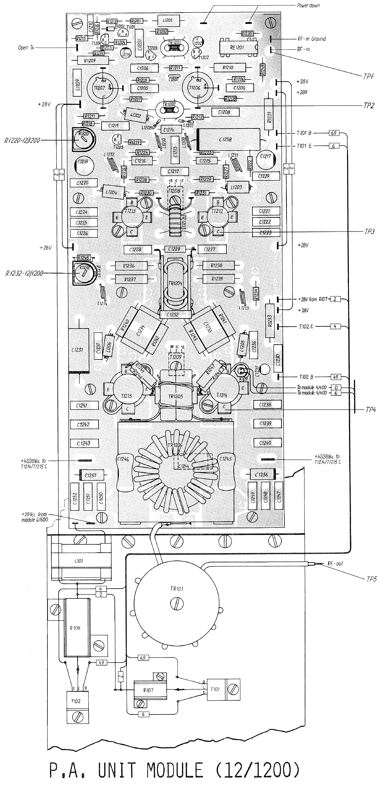Sailor T1135 Power amplifier module 12(1200) view
