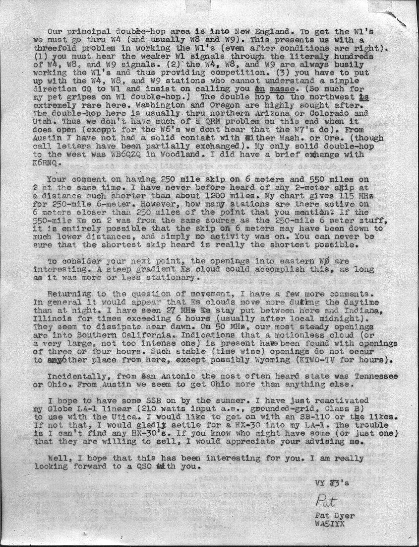 scan of carbon of WA5IYX April 12, 1968 letter to K6EDX - page 6