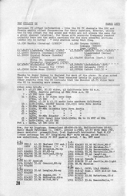 Mar 1979 VUD VHF Utility DX, page 28 - 100 dpi scan - 155,803 bytes