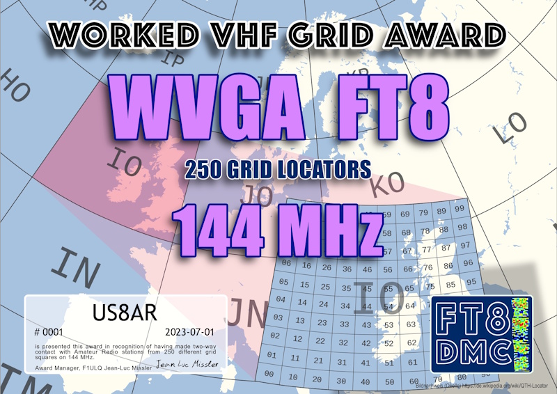 WVGA FT8 Award