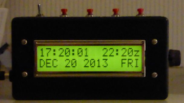 Ham radio Clock - front view