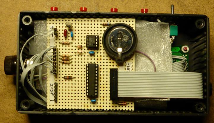 Ham Radio Clock - inside view