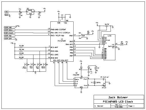 Ham Radio Clock - Schematic