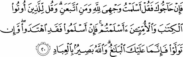 Holy Quran 3:20