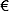 Euro symbol
