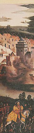 Le camp du drap d'or (dtail), par Friedrich Bouterwek, d'aprs Hans Holbein