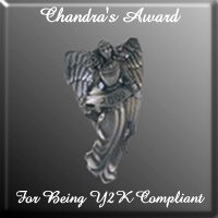 Chandra's Y2K Compliant Award