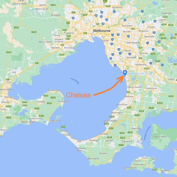 Chelsea, 30km SSE of Melbourne
