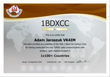 2023 One Band DXCC (Open)