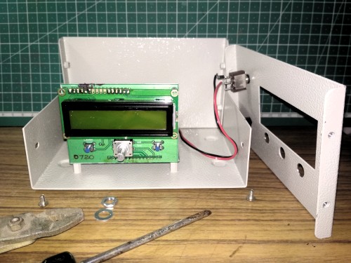 Front panel removed