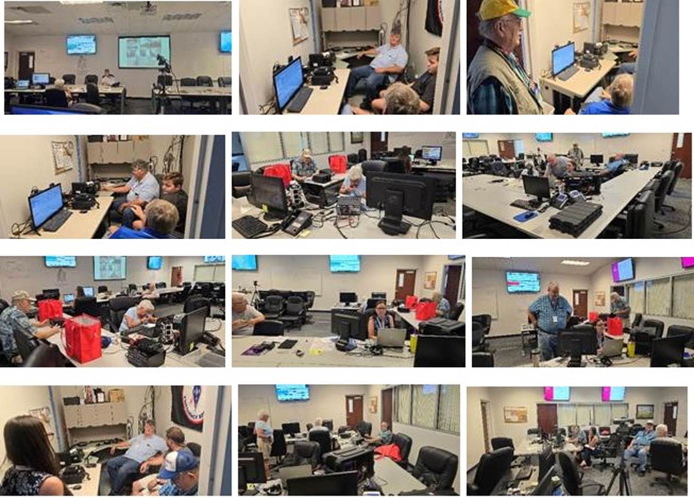 Several pictures of people working in an office

Description automatically generated