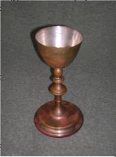 Yes, I know, It isn't wood. Brass Silverlined Chalice