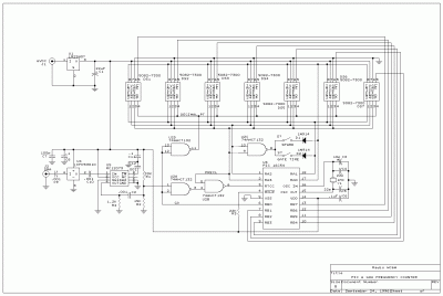  PIC based Frequency Counter Schematic