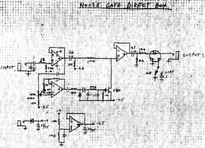 Tycobrahe Direct Box / Noise Gate Schematic