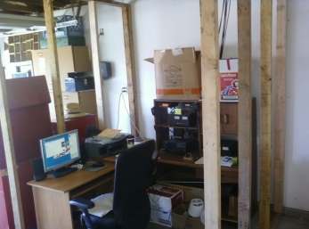 Construction has just begun on the WI6J man cave.