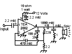 TDA 2002 Audio Amplifier